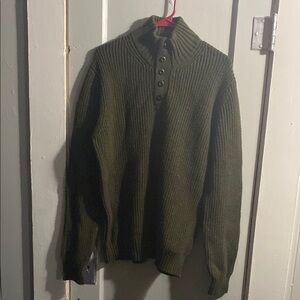 American Eagle Outfitters Green Turtleneck Sweater Cozy Knit